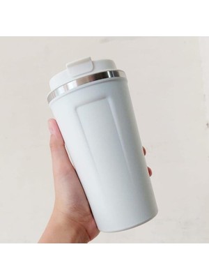 Termal Kahve Kupası 510 ml Paslanmaz Çelik Vakumlu Matara Yalıtımlı Bardak Su Şişesi 17,5x8,5cm