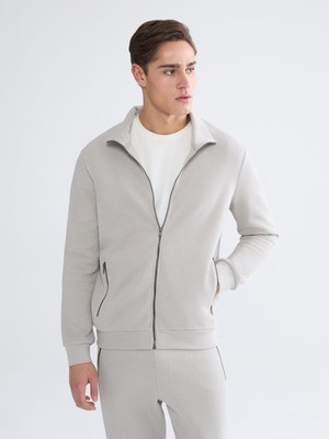 Lc Waikiki Yeni Sezon Dik Yaka Uzun Kollu Erkek Fermuarlı Sweatshirt