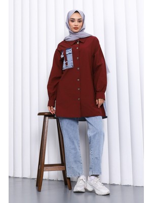 İmaj Butik Bordo Kot Garnili Takım