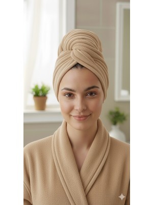 Düğme Lastikli Havlu Bone , Saç Bone ,pamuklu Saç Bone , Bukle Baş Havlusu ,saç Kurutma Bonesi