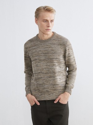 Lc Waikiki Yeni Sezon Bisiklet Yaka Desenli Erkek Triko Kazak