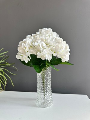 Luvienn Islak Dokulu Yapay Ortanca Çiçeği-Renkli Ortanca Vazo Çiçeği