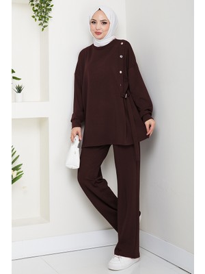 İlkimay.com Çıtçıt Detaylı Oysho Ikili Takım 1624 - Acı Kahve