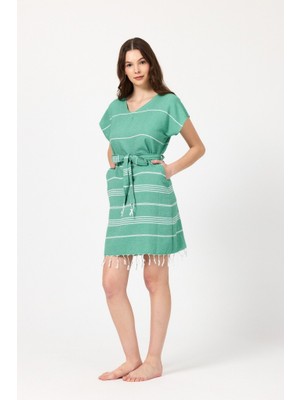 Mulberry Makro Plaj Elbisesi Peştemal Pareo