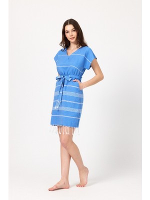 Mulberry Makro Plaj Elbisesi Peştemal Pareo