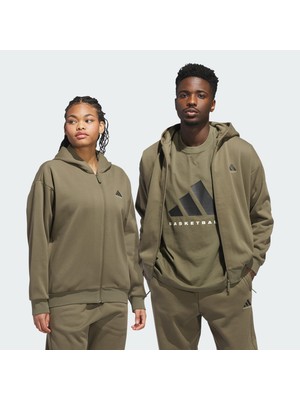 Adidas Performance KB3065 Adidas Basketball Full-Zip Hoodie (Gender Neutral)