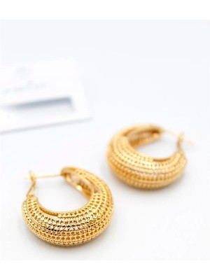 Venüs Shopping Telkari Halka Küpe - Altın