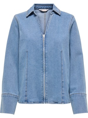 Only Önü Fermuarlı Bayan Gömlek 15360446