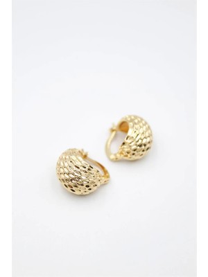 Venüs Shopping Top Küpe - Altın