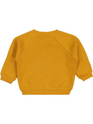 Civil Baby Keep Smiling Etiketli Basic 6-18 Ay Sweatshirt - Hardal