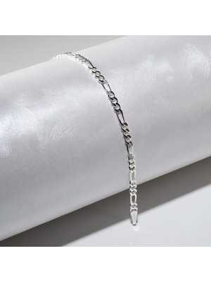 Silvalli 80 Mikron Figaro Gümüş Bileklik