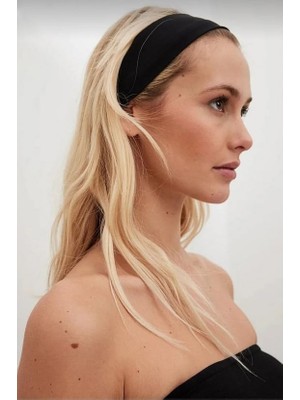 Mena Rise Kadın Beyaz Pamuklu Saç Bant,kadın Çocuk Mandal Toka, Lastik Toka Seti, Toka Organizer, Toka, Kız Çocuk Toka, 1 Adet Siyah, 1 Adet Beyaz