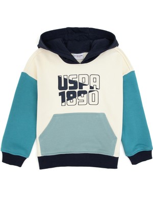 U.S. Polo Assn. Erkek Çocuk Mint Kapüşonlu Sweatshirt 50308764-VR152