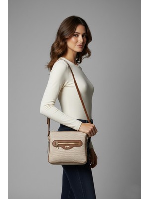 Walkenzo 2808 Kadın 3 Bölmeli Günlük  Omuz Çantası