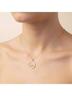 TabiTela 8 ayar altın kolye ucu E&Q GM11283 0.5 gr