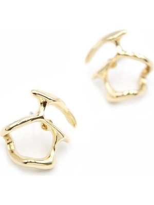 Venüs Shopping Metal Küpe - Altın