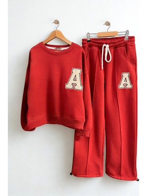 Giyinse Team A Kız Çocuk Eşofman Takımı Kırmızı