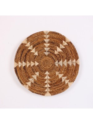 Mylamp Kaunos 75 X15 cm Çap- Doğal Abaka Duvar Tabağı