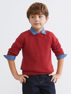 Lc Waikiki Yeni Sezon Erkek Çocuk Basic Triko Kazak