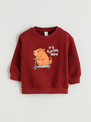 Lc Waikiki Yeni Sezon Bisiklet Yaka Baskılı Erkek Çocuk Tişört