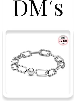 Kalın Me Zincir Gümüş Bileklik