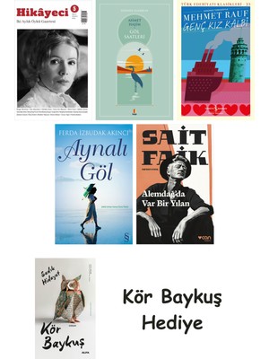 Alfa Yayınları Hikayeci - 5 + Göl Saatleri + Genç Kız Kalbi + Aynalı Göl + Alemdağda Var Bir Yılan + Kör Baykuş
