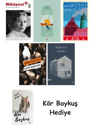 Alfa Yayınları Hikayeci - 5 + Göl Saatleri + Genç Kız Kalbi + Katip Bartleby + Nişan Evi + Kör Baykuş