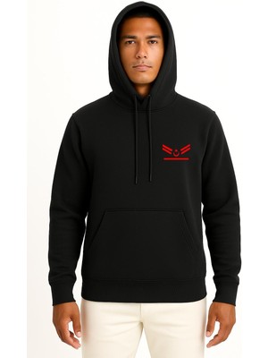 Bahriyeli Collection Kapüşonlu Kademeli Uzman Çavuş Cep Tasarımlı Unisex Sweatshirt
