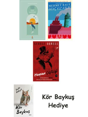 Alfa Yayınları Göl Saatleri + Genç Kız Kalbi + Hayvan Çiftliği + Kör Baykuş
