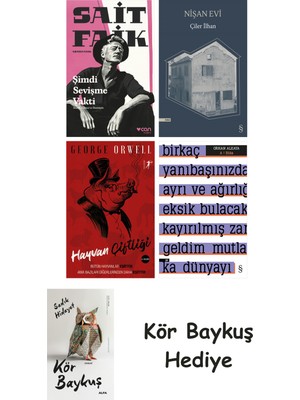 Alfa Yayınları Şimdi Sevişme Vakti + Nişan Evi + Hayvan Çiftliği + A ! Etika + Kör Baykuş