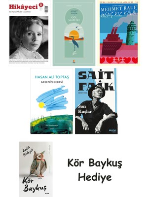 Alfa Yayınları Hikayeci - 5 + Göl Saatleri + Genç Kız Kalbi + Gecenin Gecesi + Son Kuşlar + Kör Baykuş