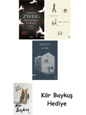 Alfa Yayınları Bir Yüreğin Çöküşü + Görme Huyu + Nişan Evi + Kör Baykuş