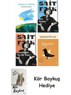 Alfa Yayınları Gecenin Gecesi + Son Kuşlar + Alemdağda Var Bir Yılan + Değirmen + Kör Baykuş
