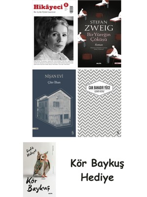 Alfa Yayınları Hikayeci - 5 + Bir Yüreğin Çöküşü + Nişan Evi + Uzakta Beyaz + Kör Baykuş