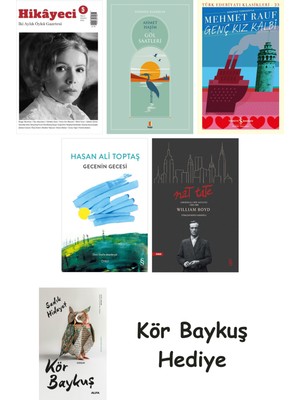 Alfa Yayınları Hikayeci - 5 + Göl Saatleri + Genç Kız Kalbi + Gecenin Gecesi + Nat Tate + Kör Baykuş
