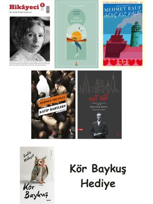 Alfa Yayınları Hikayeci - 5 + Göl Saatleri + Genç Kız Kalbi + Katip Bartleby + Nat Tate + Kör Baykuş