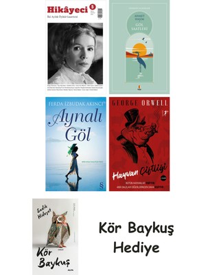Alfa Yayınları Hikayeci - 5 + Göl Saatleri + Aynalı Göl + Hayvan Çiftliği + Kör Baykuş