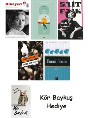 Alfa Yayınları Hikayeci - 5 + Göl Saatleri + Şimdi Sevişme Vakti + Katip Bartleby + Ümmi Sinan + Kör Baykuş