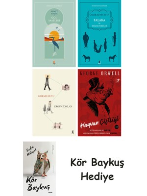 Alfa Yayınları Göl Saatleri + Falaka ve Diğer Öyküler + Görme Huyu + Hayvan Çiftliği + Kör Baykuş