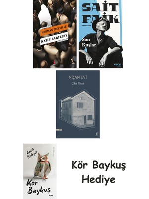 Alfa Yayınları Katip Bartleby + Son Kuşlar + Nişan Evi + Kör Baykuş