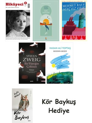 Alfa Yayınları Hikayeci - 5 + Göl Saatleri + Genç Kız Kalbi + Bir Yüreğin Çöküşü + Gecenin Gecesi + Kör Baykuş