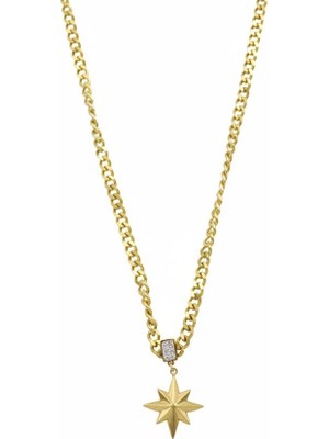 Venüs Shopping Kutup Yıldızı Zincir Kolye - Altın