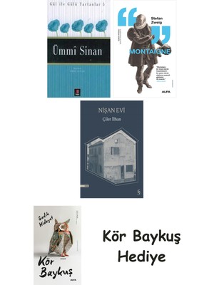 Alfa Yayınları Ümmi Sinan + Montaigne + Nişan Evi + Kör Baykuş