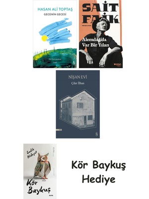 Alfa Yayınları Gecenin Gecesi + Alemdağda Var Bir Yılan + Nişan Evi + Kör Baykuş