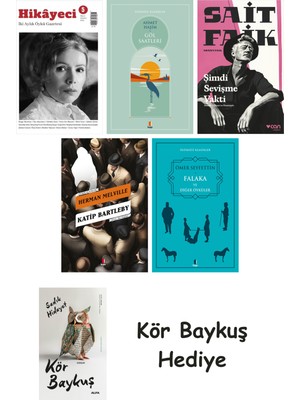 Alfa Yayınları Hikayeci - 5 + Göl Saatleri + Şimdi Sevişme Vakti + Katip Bartleby + Falaka ve Diğer Öyküler + Kör Baykuş