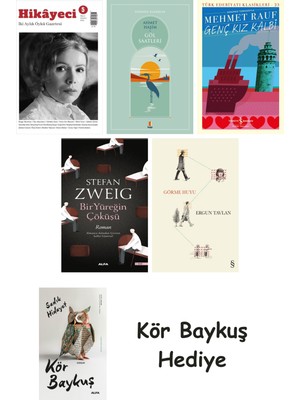 Alfa Yayınları Hikayeci - 5 + Göl Saatleri + Genç Kız Kalbi + Bir Yüreğin Çöküşü + Görme Huyu + Kör Baykuş