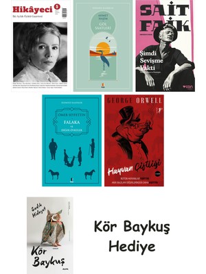 Alfa Yayınları Hikayeci - 5 + Göl Saatleri + Şimdi Sevişme Vakti + Falaka ve Diğer Öyküler + Hayvan Çiftliği + Kör Baykuş