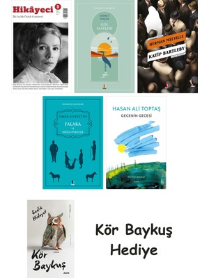 Alfa Yayınları Hikayeci - 5 + Göl Saatleri + Katip Bartleby + Falaka ve Diğer Öyküler + Gecenin Gecesi + Kör Baykuş
