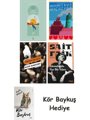 Alfa Yayınları Göl Saatleri + Genç Kız Kalbi + Katip Bartleby + Alemdağda Var Bir Yılan + Kör Baykuş