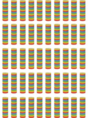 Mena Rise 88005-50 Fr Serpantin Rulosu (50'li Paket), Çok Renkli